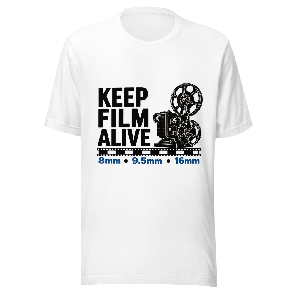Keep Film Alive – Vintage Cine Film T-Shirt