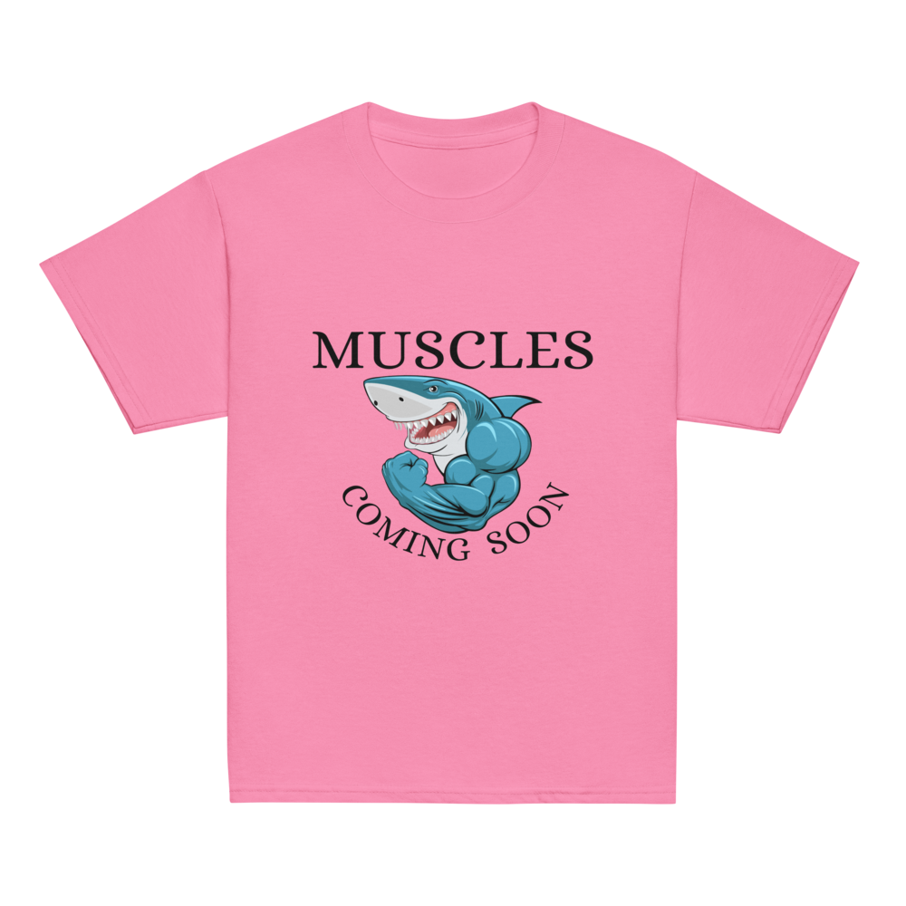 Muscles Coming Soon Gym T-Shirt for Kids 