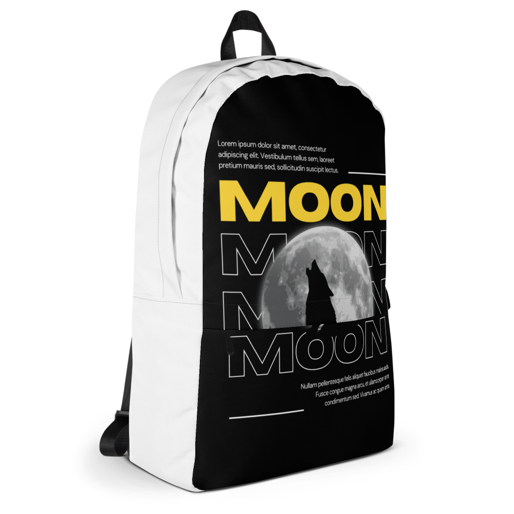 moon galaxy all over print backpack