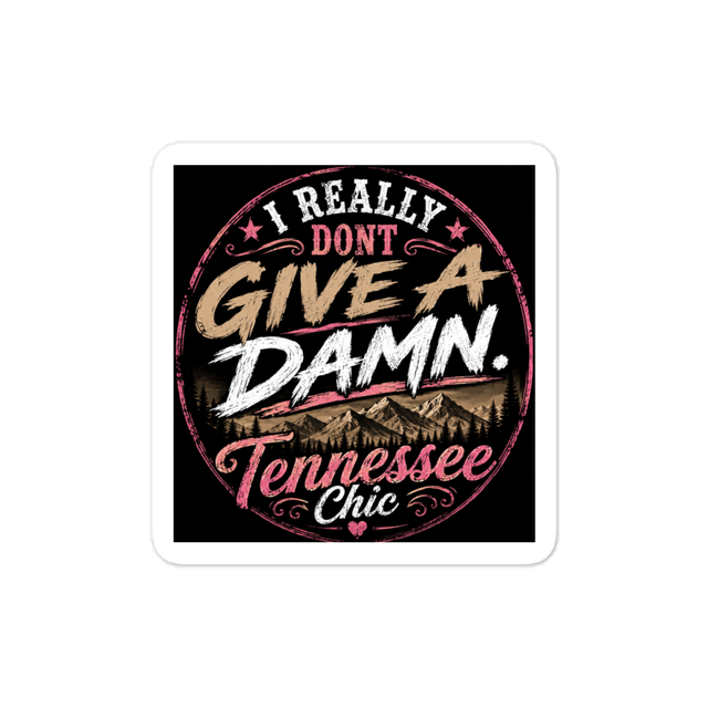 I really dont give a damn vinyl sticker