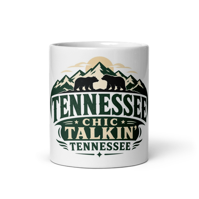 Talkin Tennessee chic mug