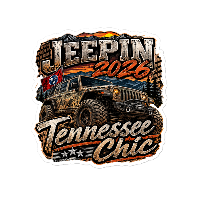 Jeepin sticker