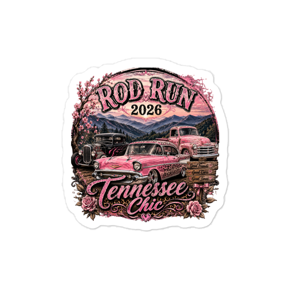 Rod run 2026 vinyl sticker 