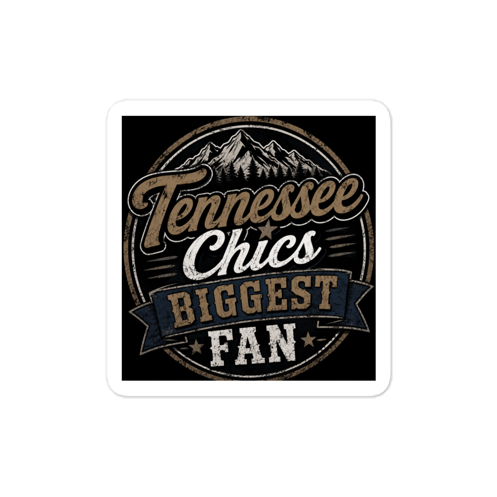 Tennessee chics biggest fan vinyl sticker 