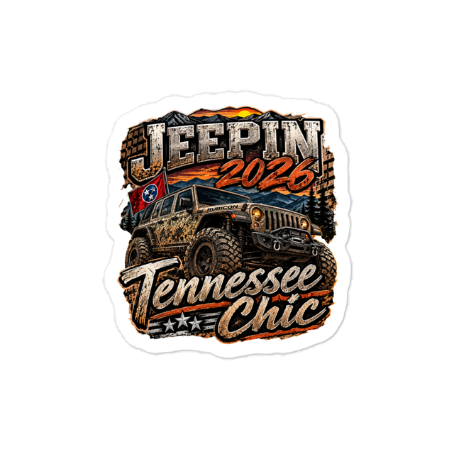 Jeepin vinyl sticker