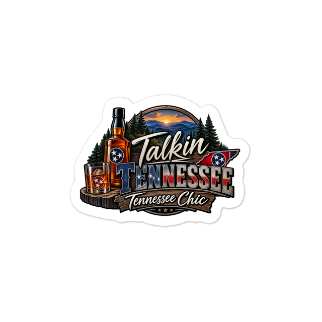 Mens talkin Tennessee vinyl sticker
