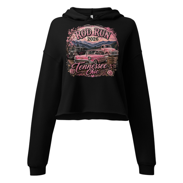 Ladies rod run 2026 cropped hoodie