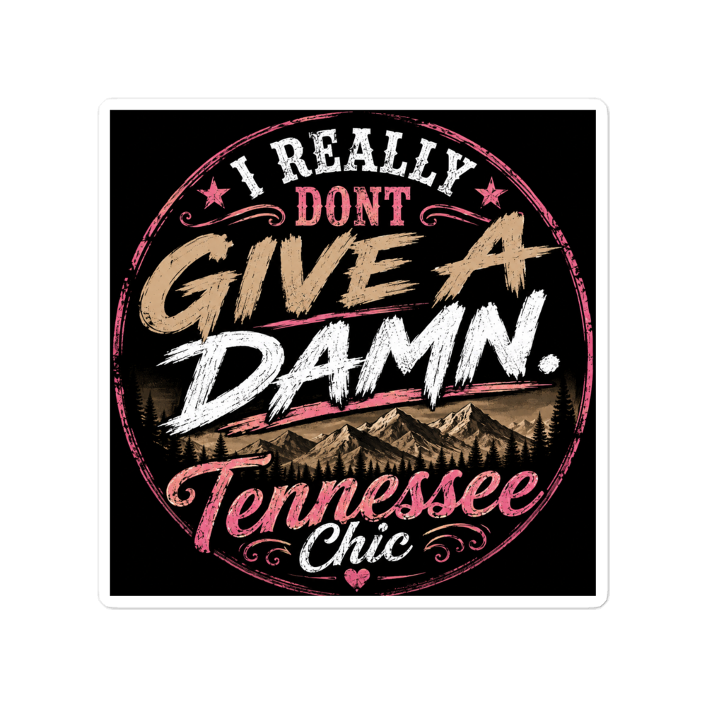 I really dont give a damn die cut sticker 