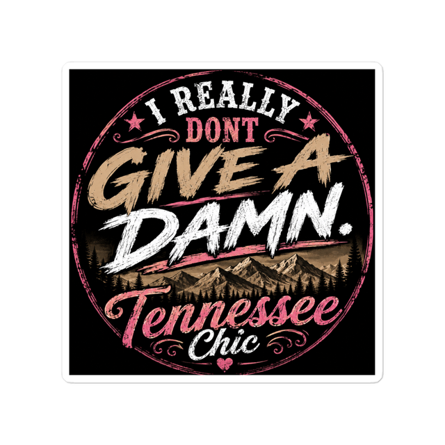 I really dont give a damn die cut sticker
