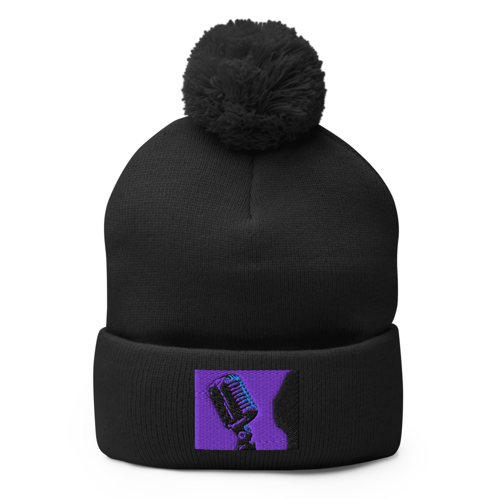 I NEED A MIC POM-POM BEANIE