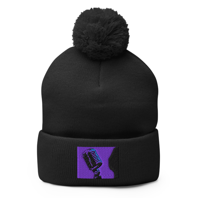 I NEED A MIC POM-POM BEANIE