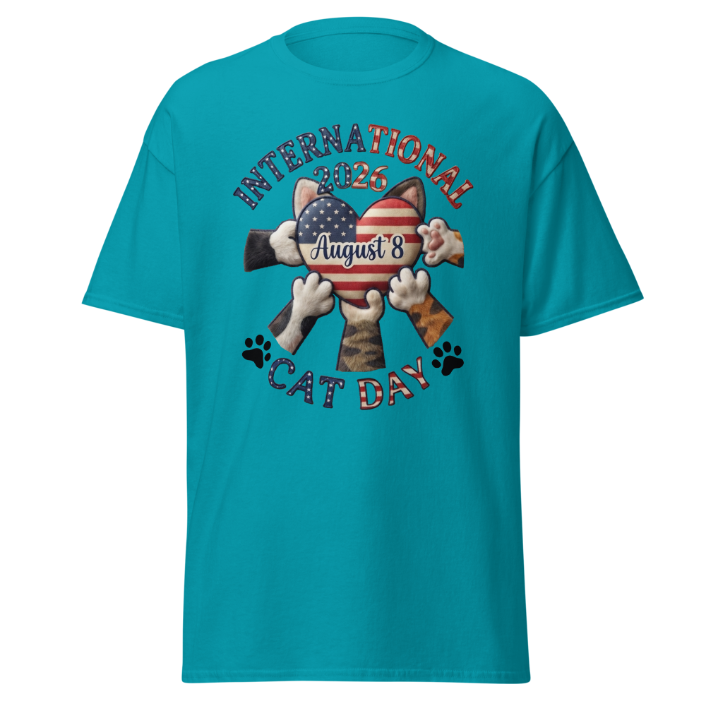 Unisex Classic Tee BLUE CAT DAY
