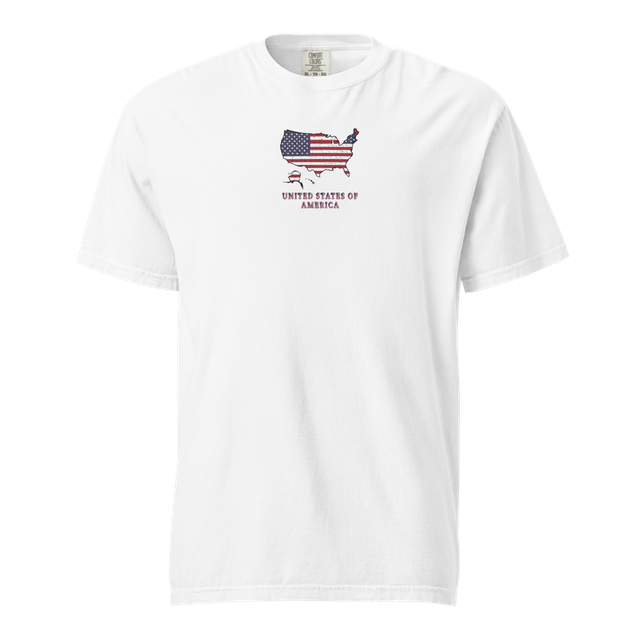 Garment-Dyed Heavyweight T-Shirt CHEST White USA