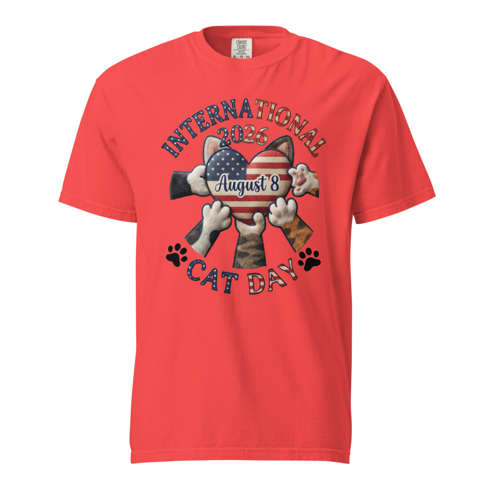 Unisex Garment-Dyed Heavyweight T-Shirt Red