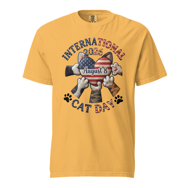 Unisex Garment-Dyed Heavyweight T-Shirt Yellow