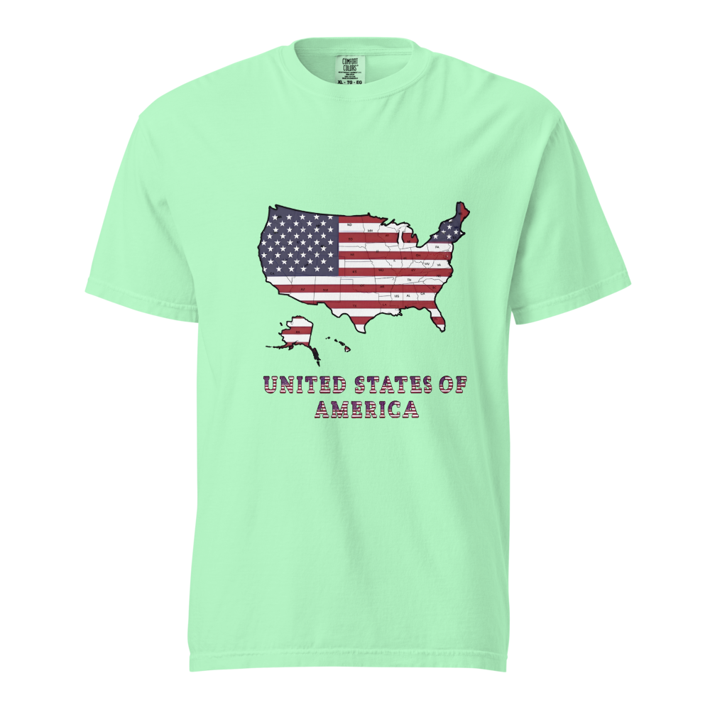 Garment-Dyed Heavyweight T-Shirt Green USA