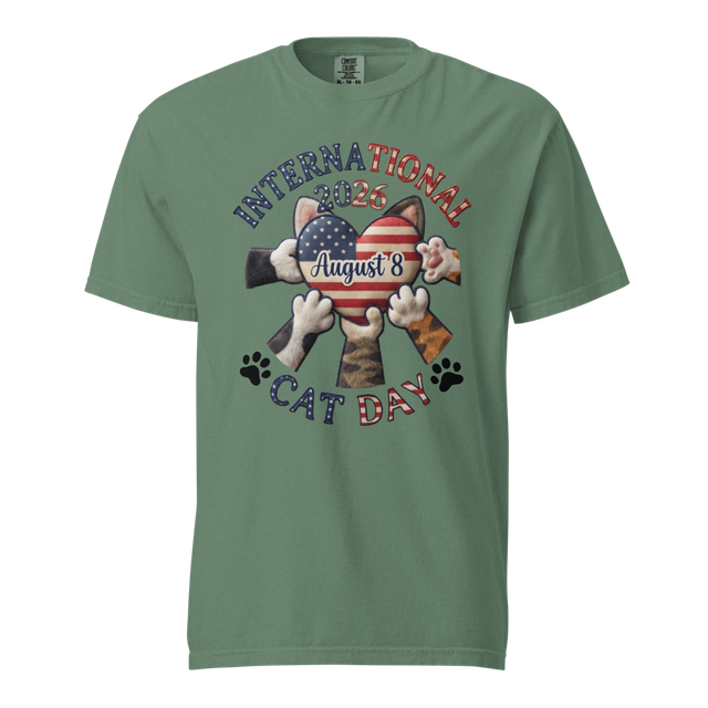 Unisex Garment-Dyed Heavyweight T-Shirt Green