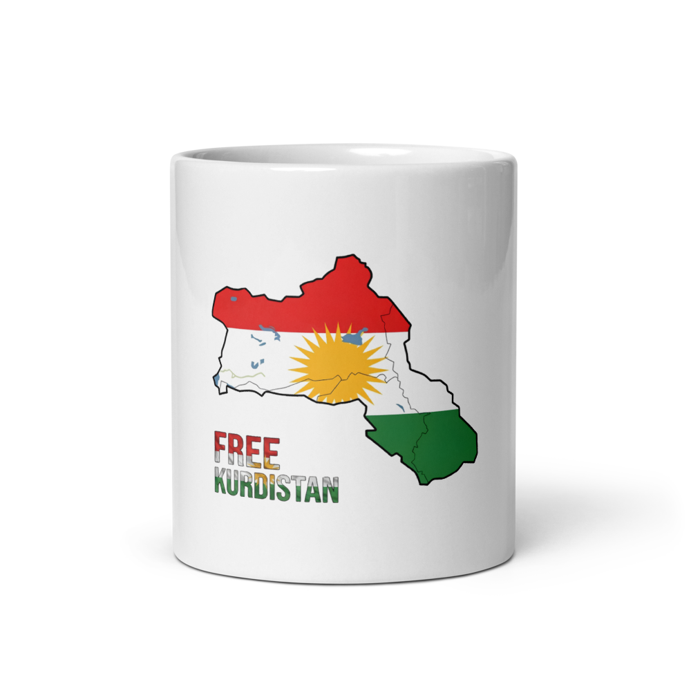 KURDISTAN Whtie Glossy Mug
