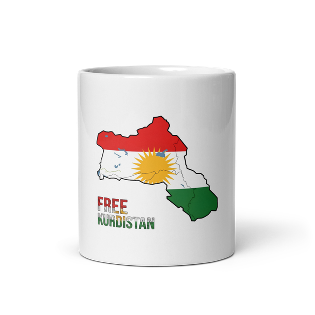 KURDISTAN Whtie Glossy Mug