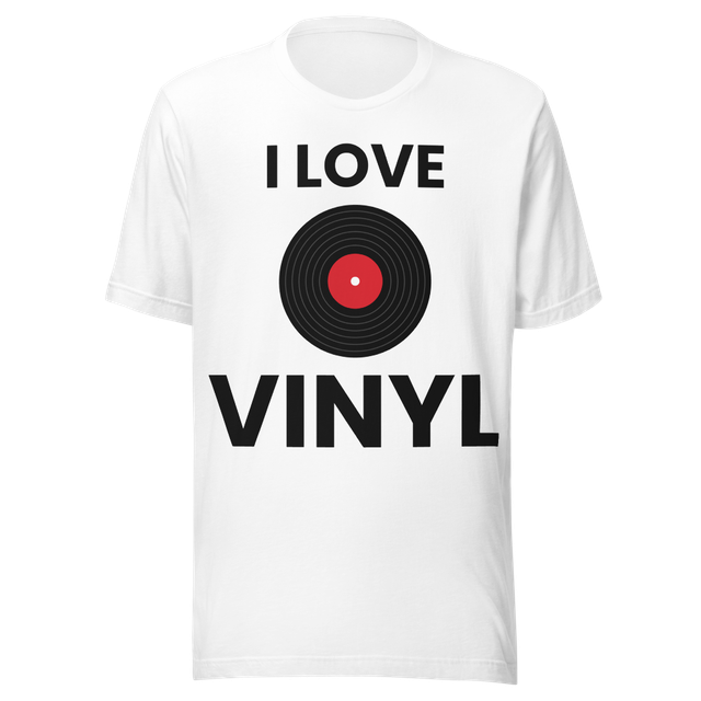 I Love Vinyl T-Shirt - White