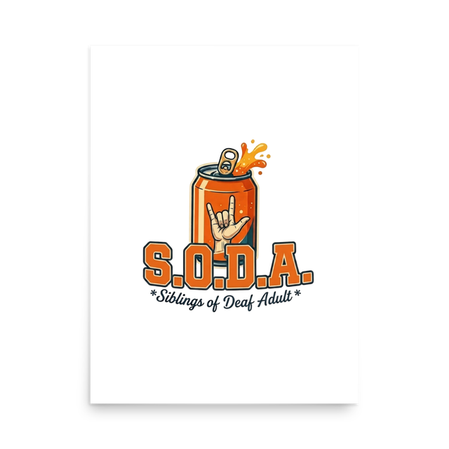 SODA Matte Paper Poster