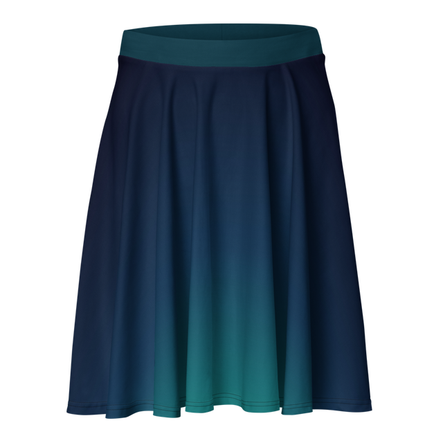 Present U.S. Clothing © Blue inferno Skater Skirt.