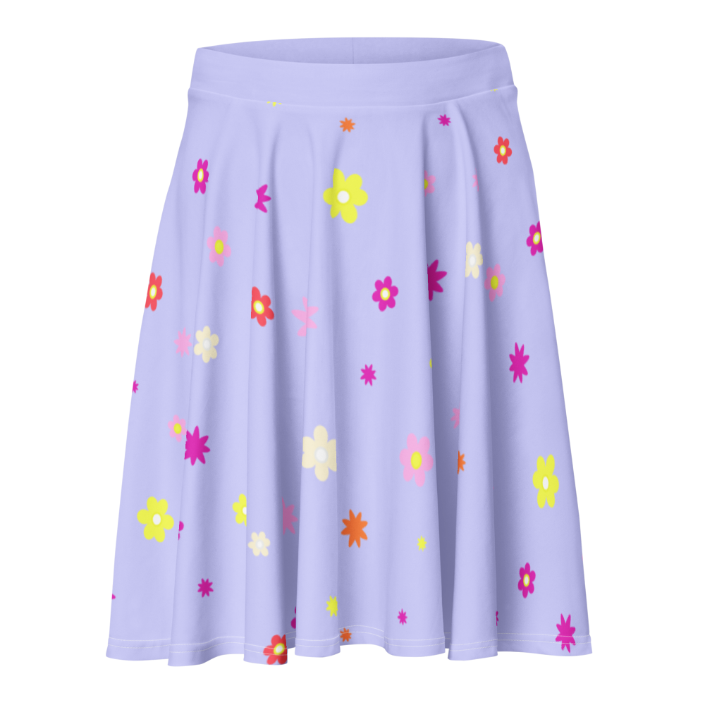 Present U.S. Clothing © Flora Pastel Purple Skirt.