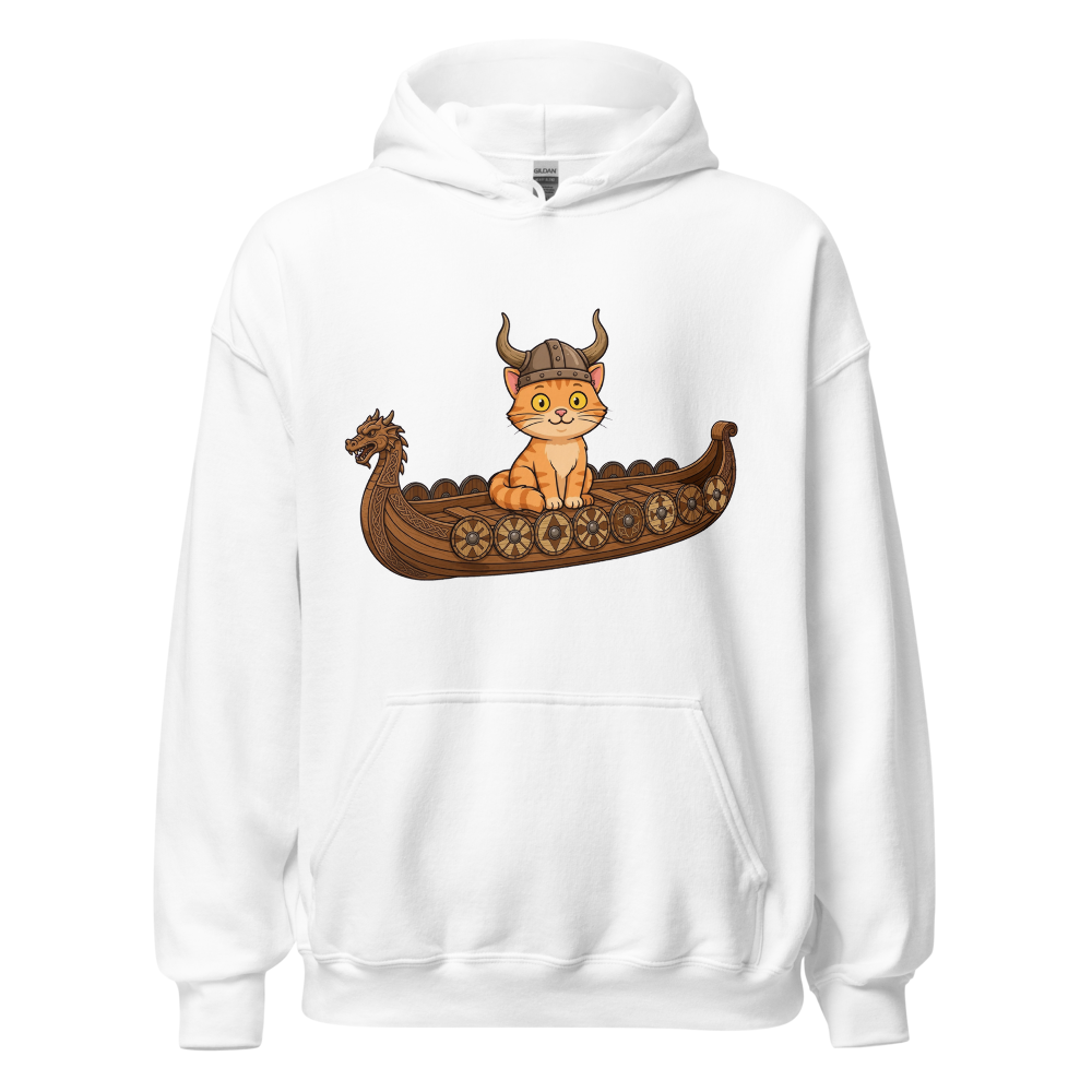 Viking Cat Hoodie The Cat That Sailed With Viking