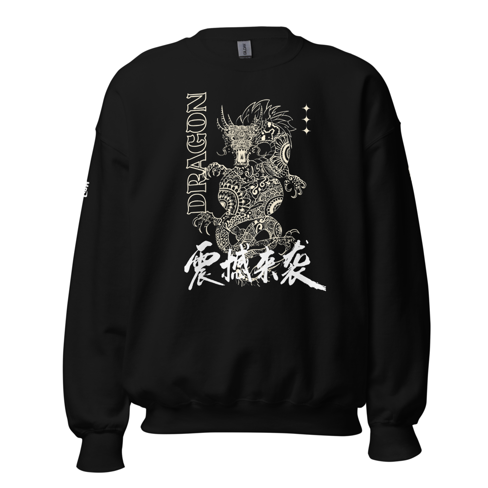 Japanese Dragon Black Sweatshirt