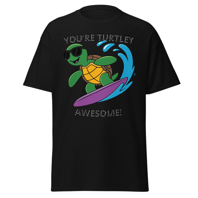 **Funny Surfing Turtle with Sunglasses – You’re Tu
