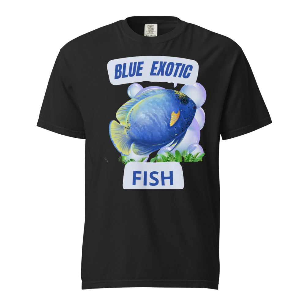 Blue Exotic Fish Tropical Ocean Illustration