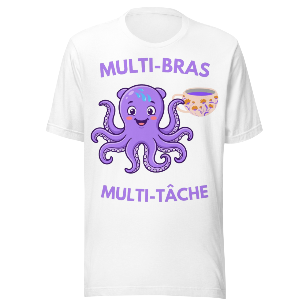 Pieuvre Violette Multi-Bras Café et Multi-Tâche