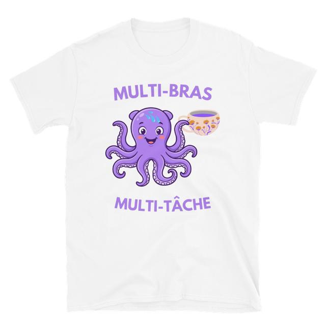 Pieuvre Violette Multi-Bras Café et Multi-Tâche