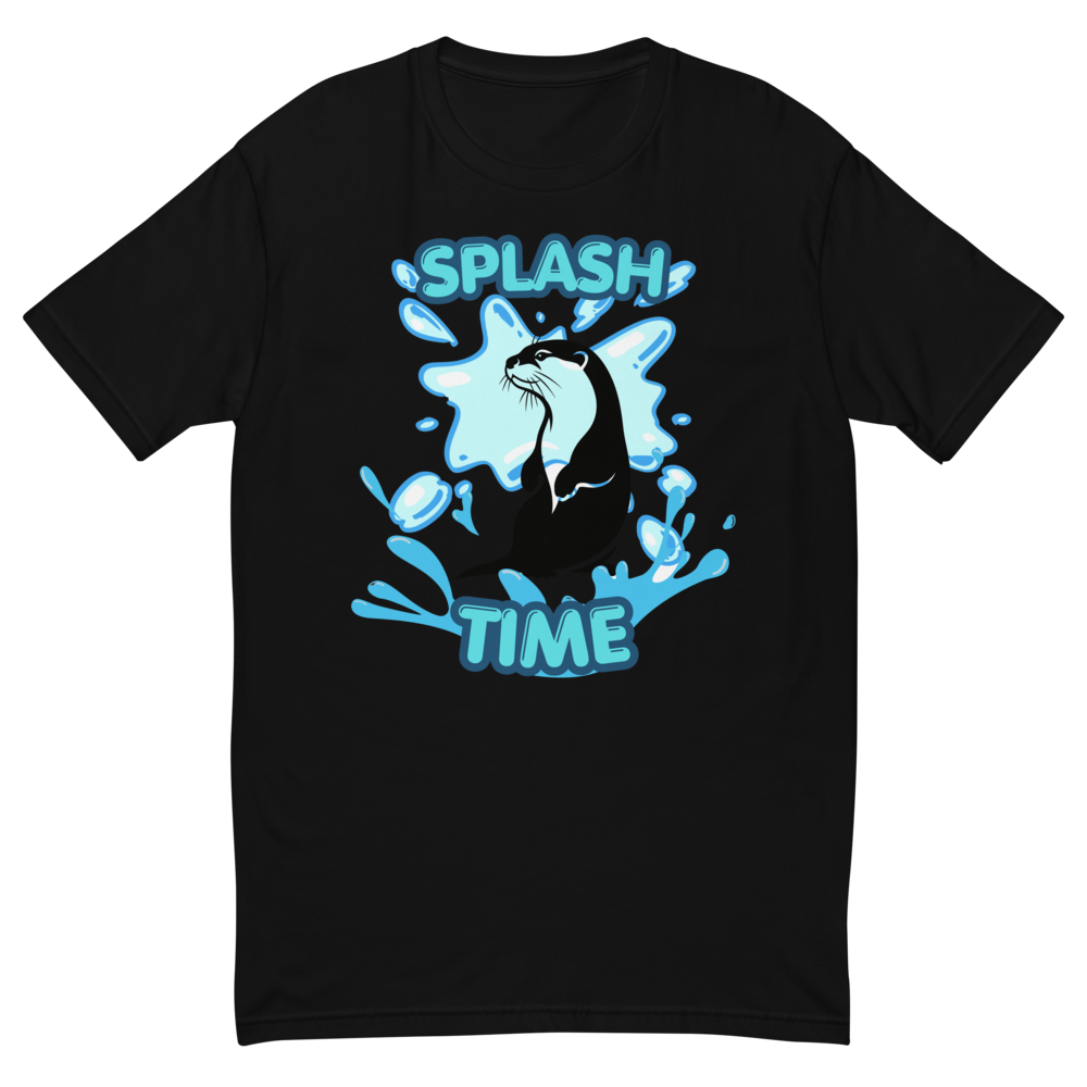 Splash Time – Illustration de loutre avec eau