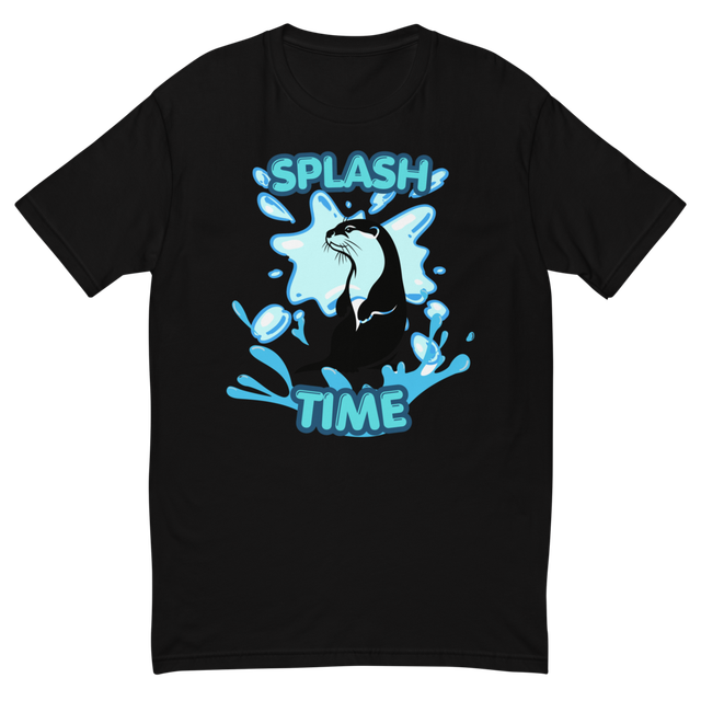 Splash Time – Illustration de loutre avec eau