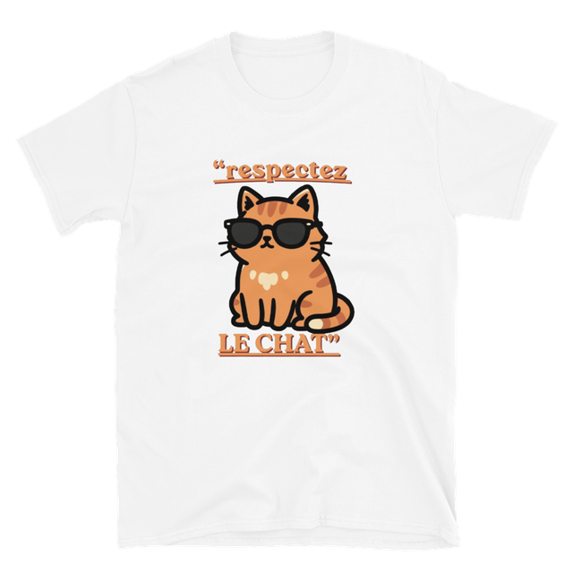 Chat à lunettes - Respectez le chat