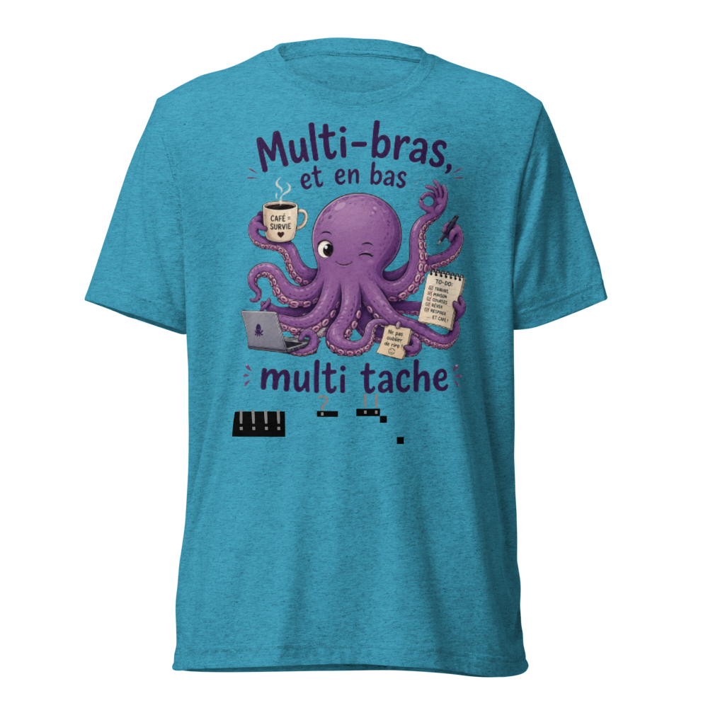 Pieuvre Mauve Multi-bras & Multi-tâche et Humour