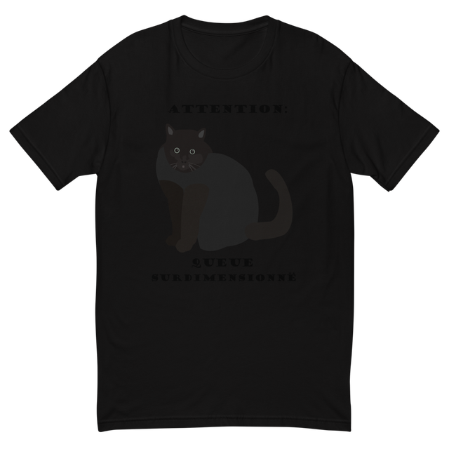 Chat noir drôle – Attention queue surdimensionnée