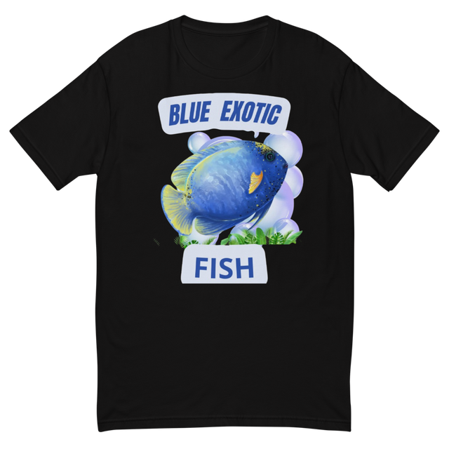 Blue Exotic Fish Illustration Underwater SceneArt