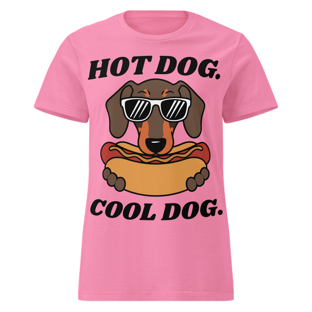 Hot Dog Cool Dog – Funny Dog with Sunglasses & Hot