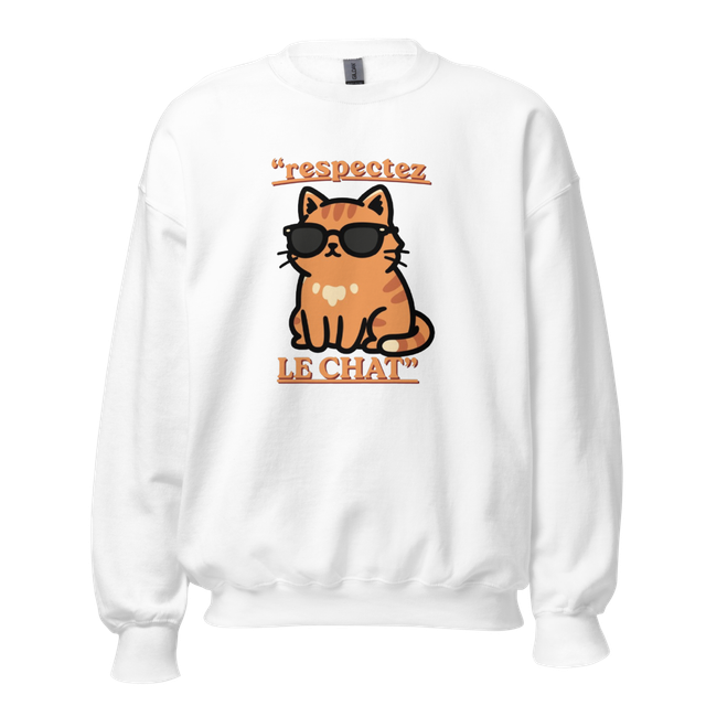 Chat à lunettes - Respectez le chat