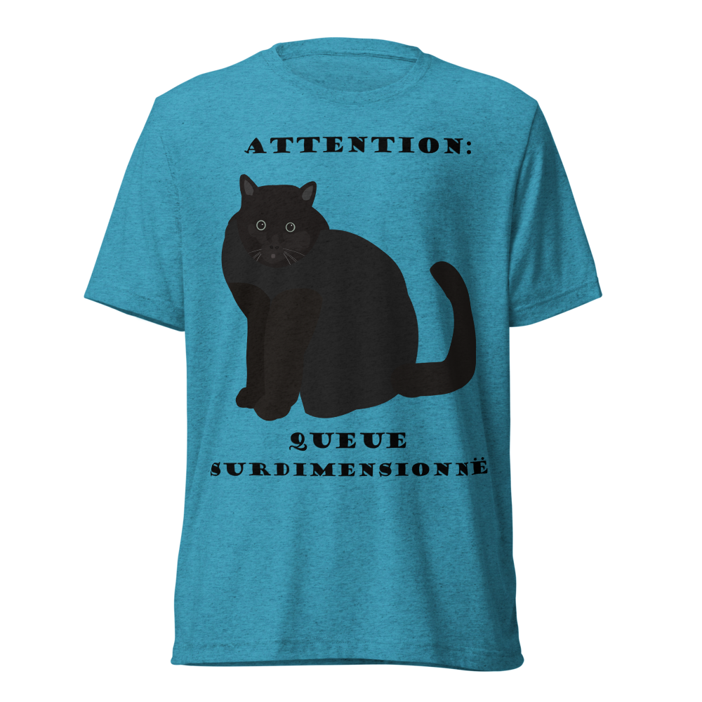 Attention Queue Surdimensionnée – Gros Chat Noir 