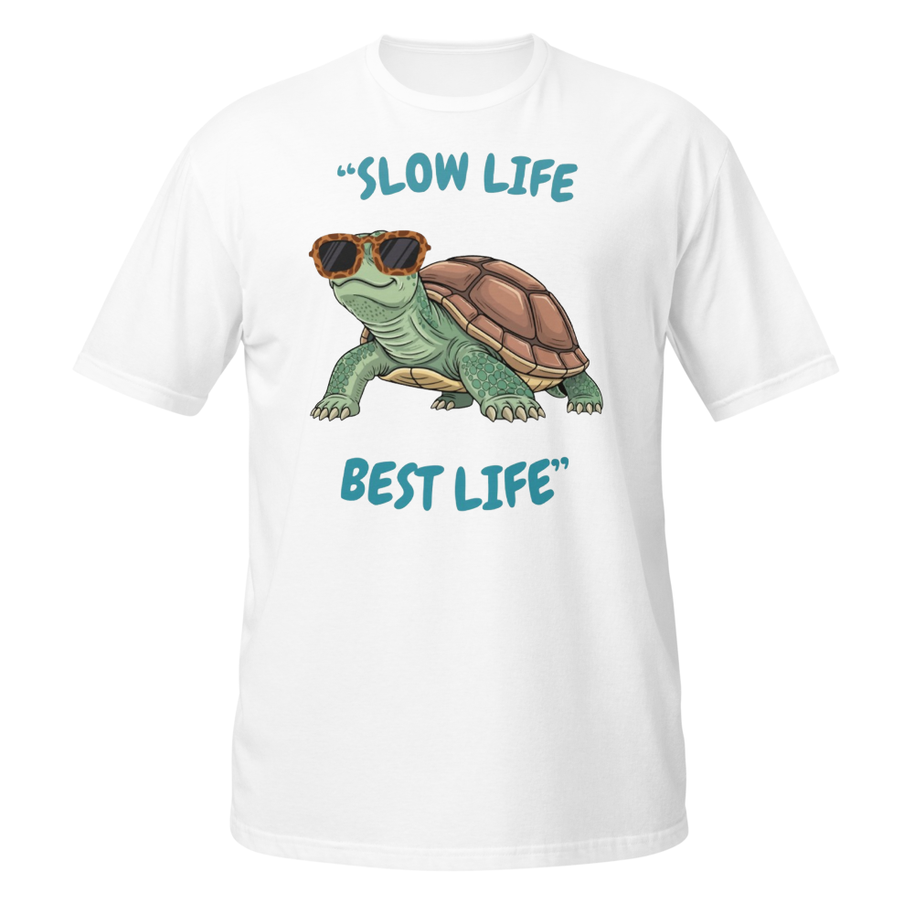 Illustration tortue - slow life, best life print 