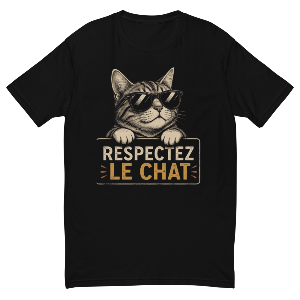 Illustration chat lunettes de soleil humour drôle!