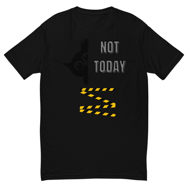 Not Today Cat Scared Funny Illustration Design
