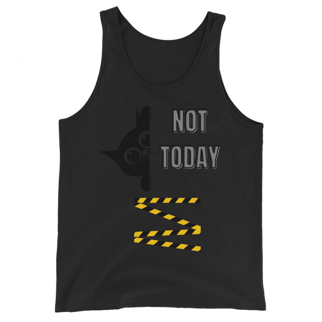 Not Today Cat Scared Funny Illustration Design