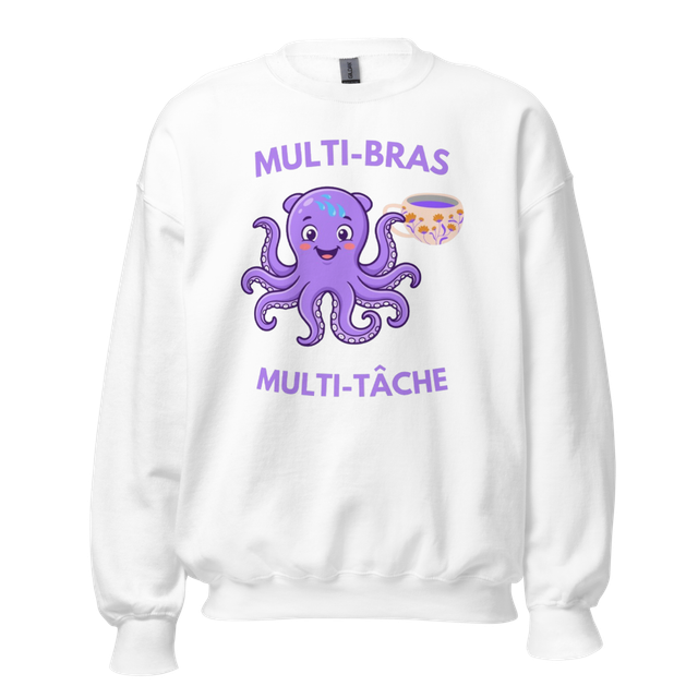 Pieuvre Violette Multi-Bras Café et Multi-Tâche