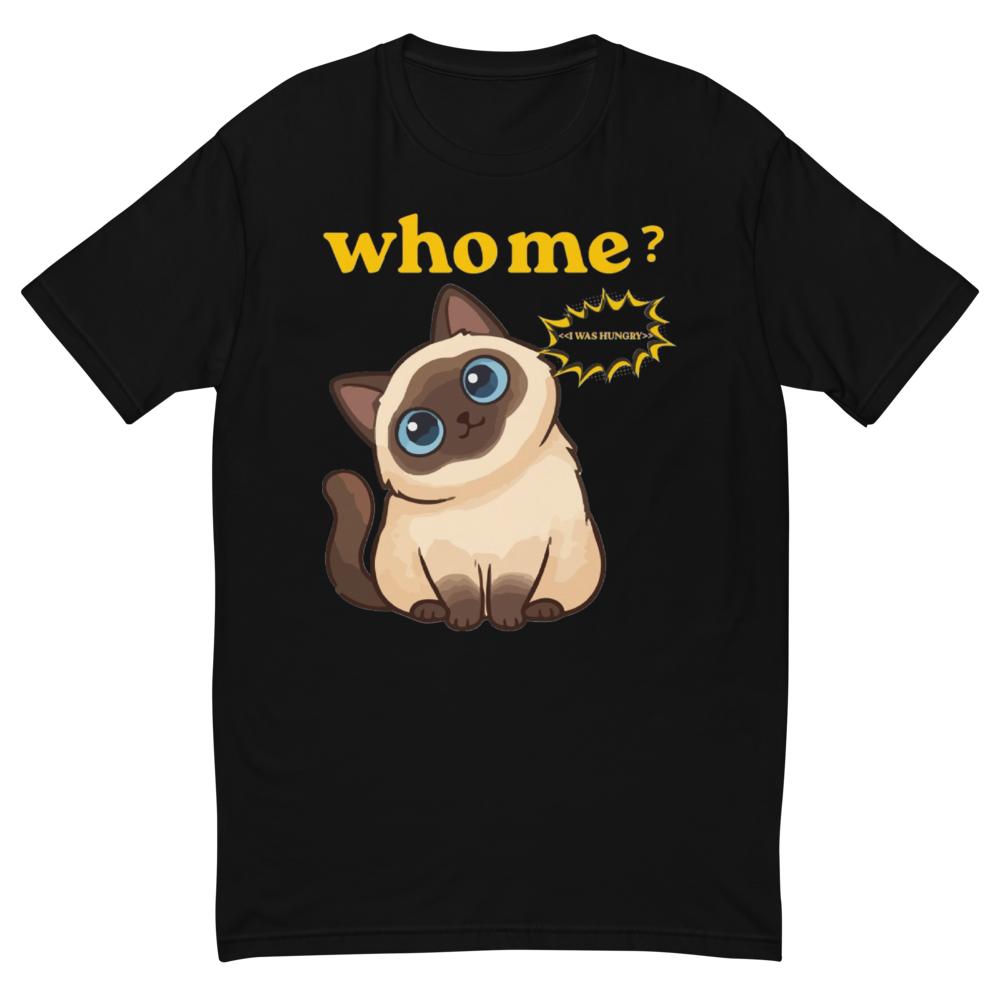 Who, Me? I Was Hungry – Funny Cute Cat T-Shirt