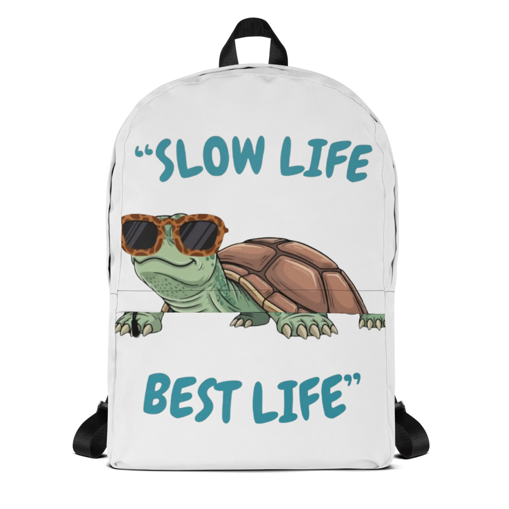 Tortue à Lunettes Slow Life Best Life Humour