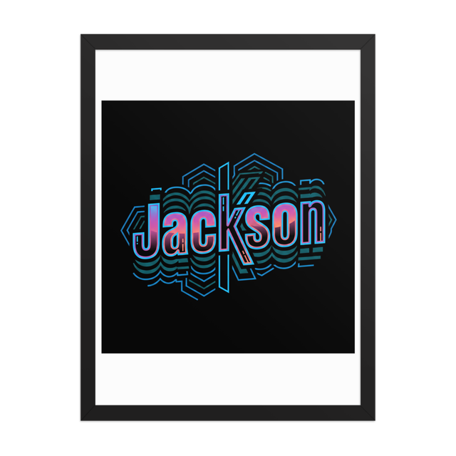 Jackson Enhanced Matte Paper Framed Poster